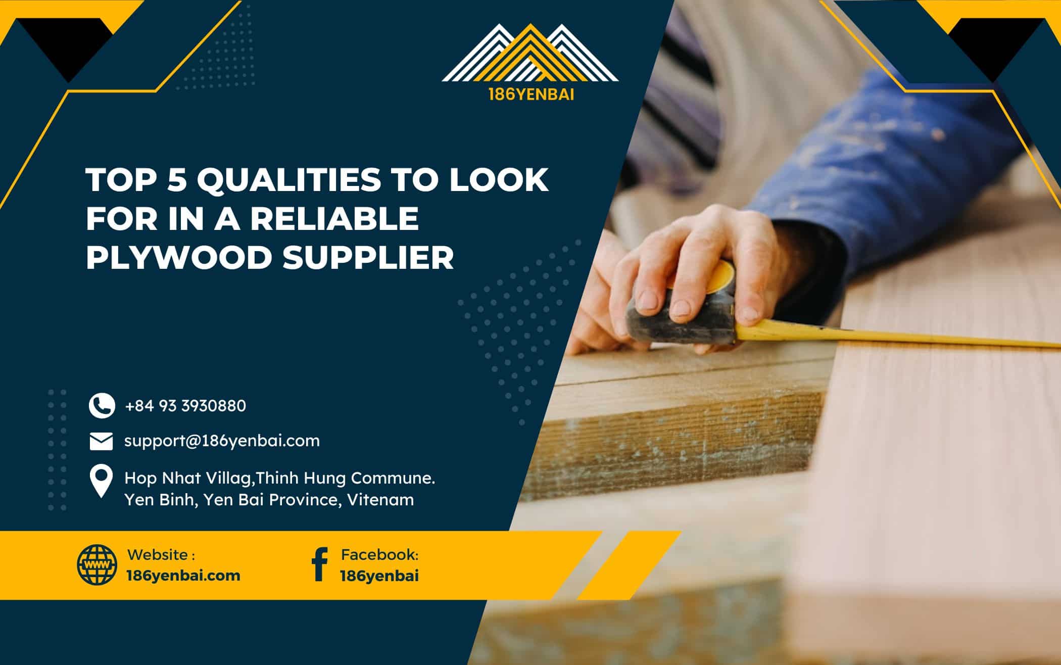 Top 5 Qualities in a Reliable Vietnam Plywood Supplier