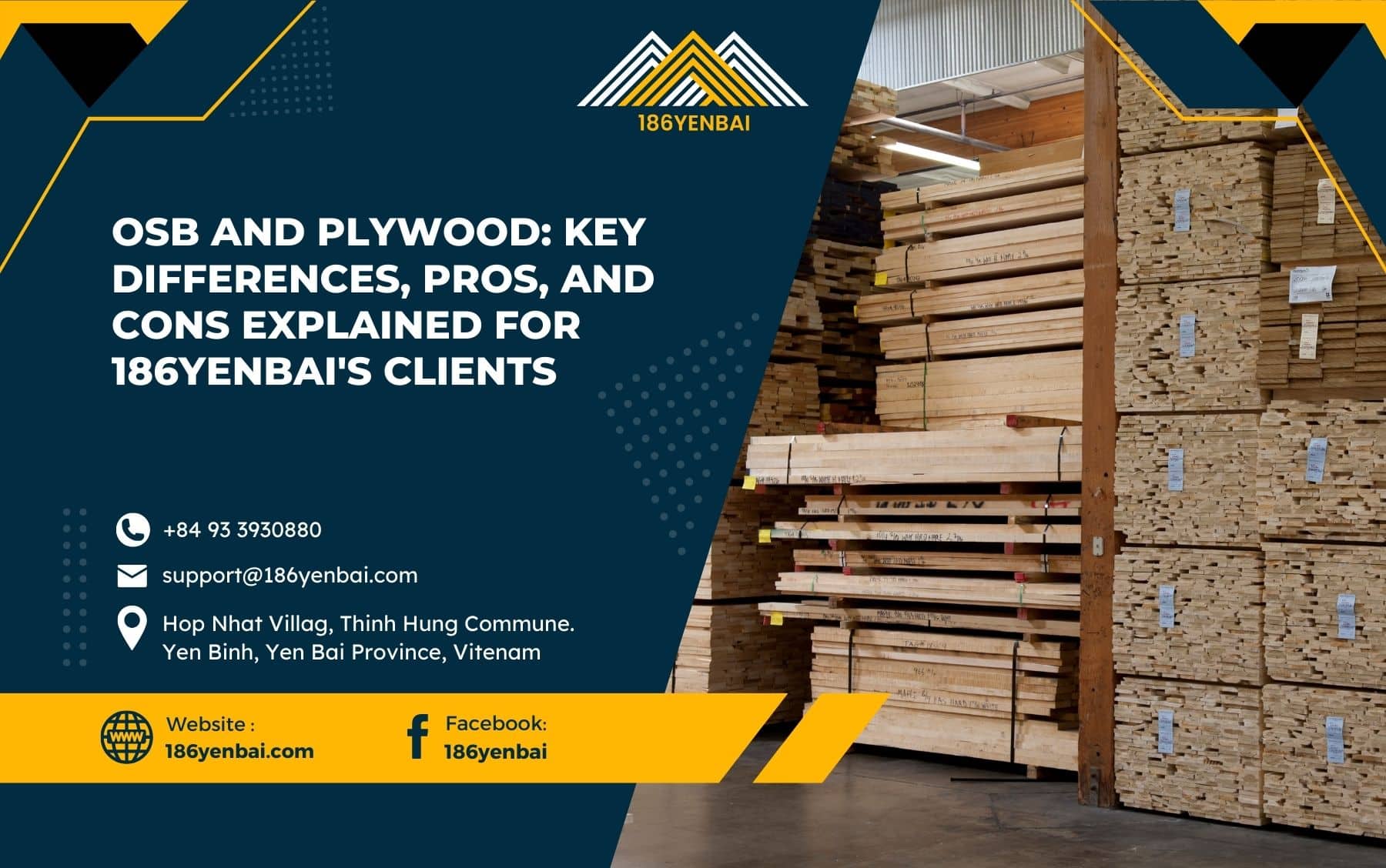 OSB and Plywood: Key Differences, Pros, and Cons Explained for 186Yenbai's Clients