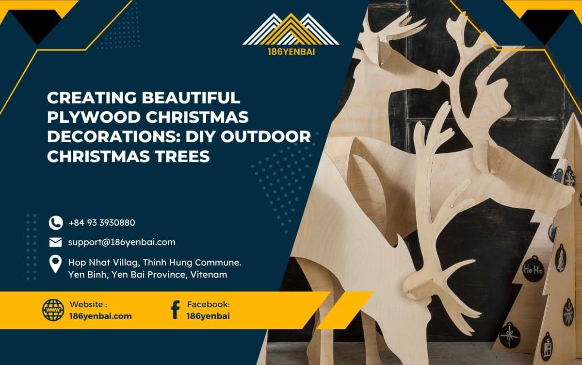 Creating Beautiful Plywood Christmas Decorations: DIY Outdoor Christmas Trees