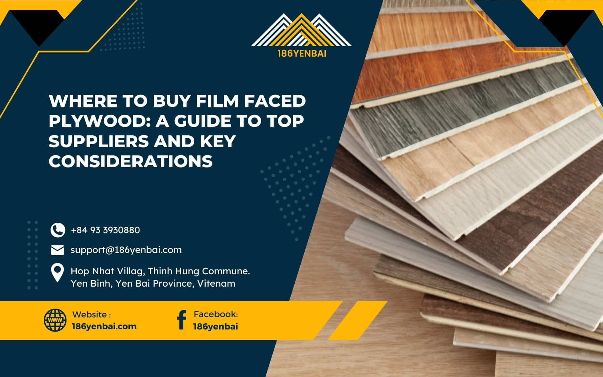 Where to Buy Film Faced Plywood: A Guide to Top Suppliers and Key Considerations